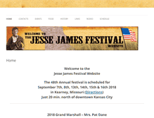 Tablet Screenshot of jessejamesfestival.com
